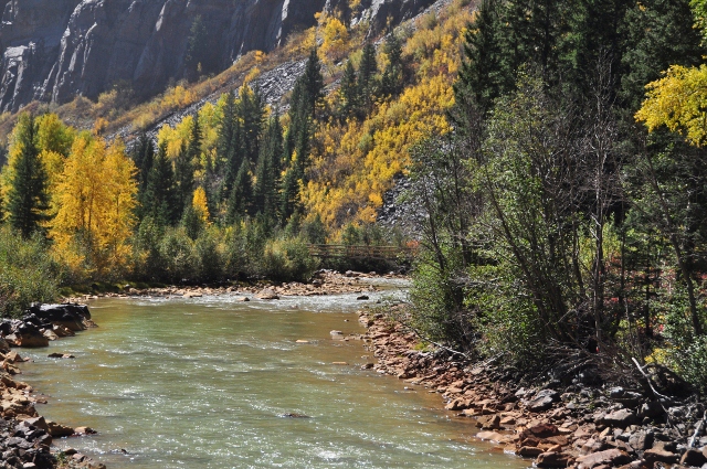 the scenery along the Animas River